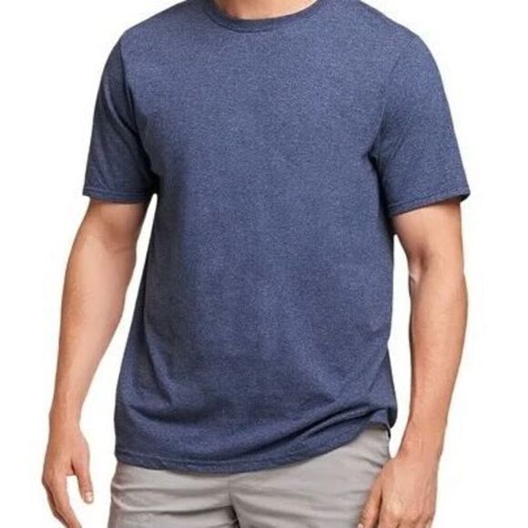 Navy blue crewneck Champion T-shirt size L - Picture 1 of 5